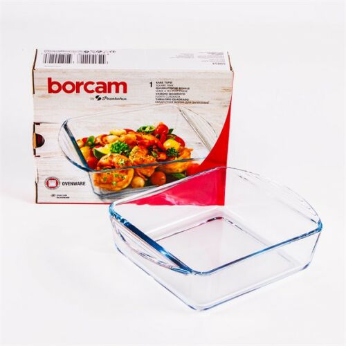 BORCAM ÜVEG HŐÁLLÓ SÜTŐTÁL 32*28*5,5CM  59024