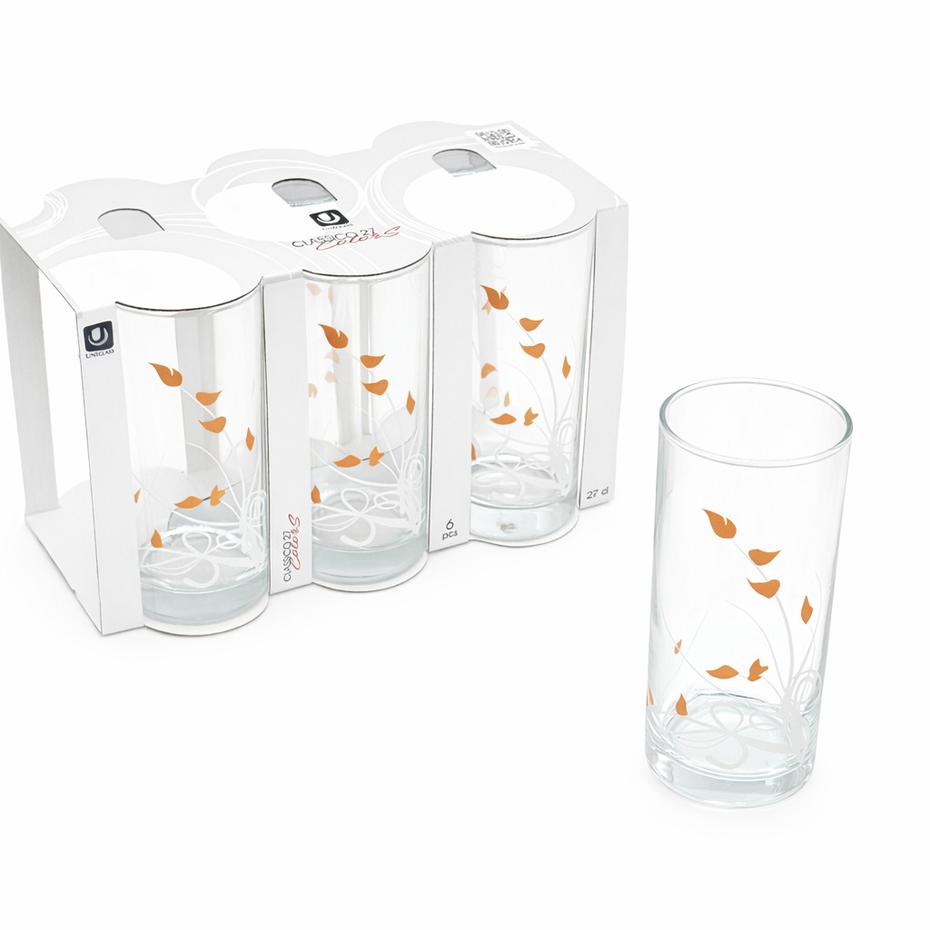 ÜVEGPOHÁR 6DB CLASSICO DEKOR LEVÉL 91206D116 2,7DL 