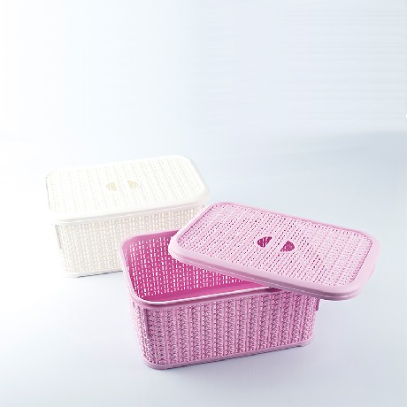 M-066 KOSÁR FEDELES KÖTÖTT MINTÁS 6L  28,5*20*12,5CM