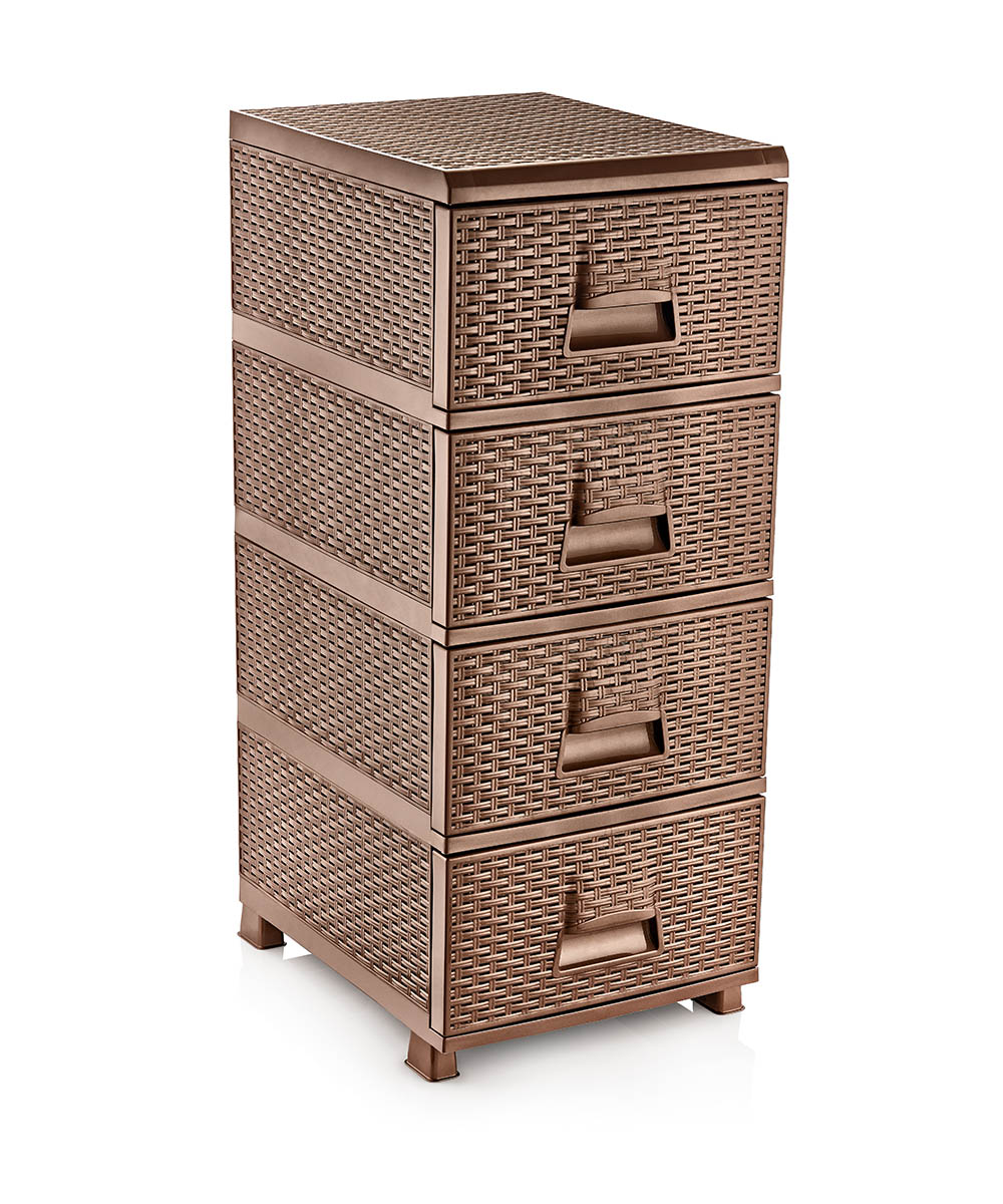 SENYA 4552 4 FIÓKOS RATTAN KOMÓD
