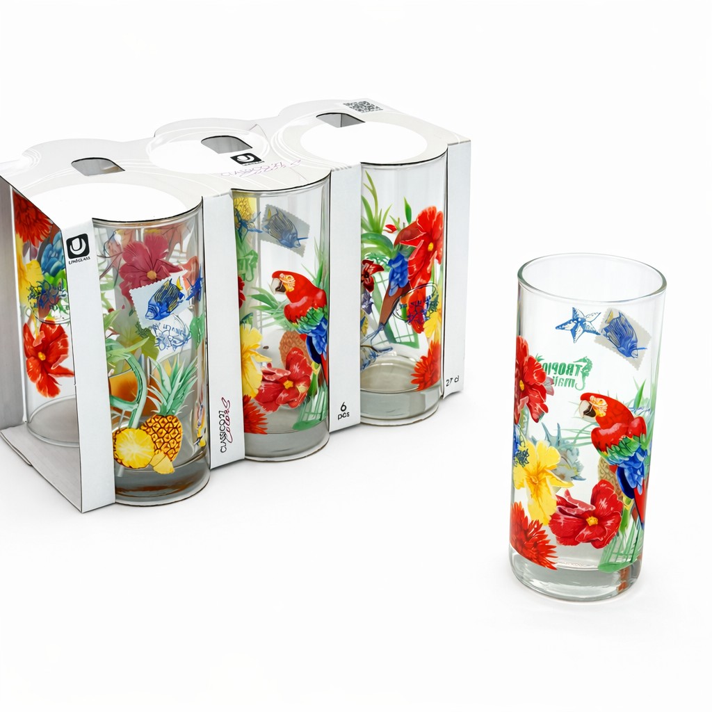 ÜVEGPOHÁR 6 DB CLASSICO DEKOR EXOTIC 91206D392 2,7DL