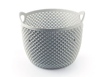 M-153 VÍZCSEPP MINTÁS KEREK KOSÁR 19*15,5CM 3,3 L