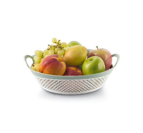 M-1269 VÍZCSEPP MINTÁS GYÜMÖLCS KOSÁR 2,6 L 28,2*23,5*9,5 CM