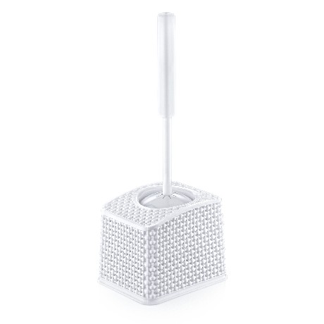 Ö-N011 VÍZCSEPP MINTÁS WC KEFE TOKKAL-FEHÉR