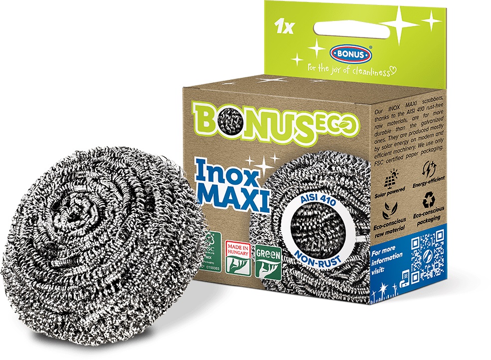 B149 INOX MAXI SPIRÁL FÉM DÖRZSI 1X B149 INOX MAXI SPIRÁL FÉM DÖRZSI 1X