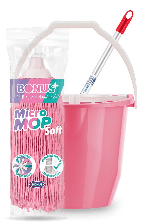 B641 MICROMOP SOFT SZETT 11L RÓZSASZÍN B641 MICROMOP SOFT SZETT 11L RÓZSASZÍN