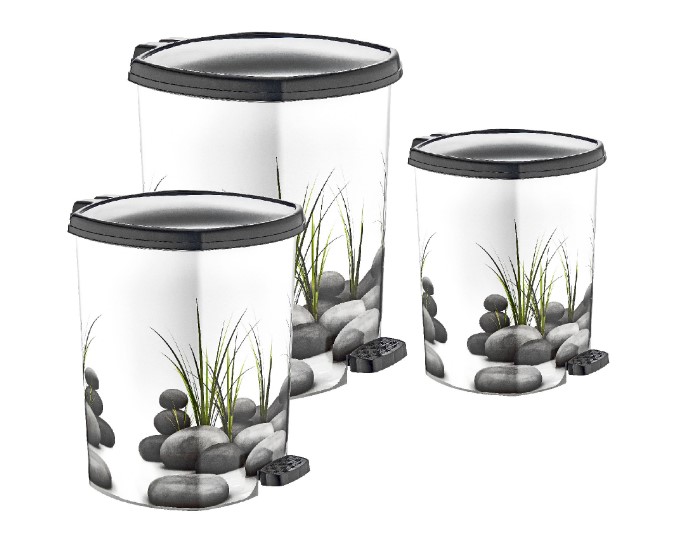 Ö-D044 PEDÁLOS KUKA SZETT 3 DB (6L+11L+20L)-X04 SZÜRKE