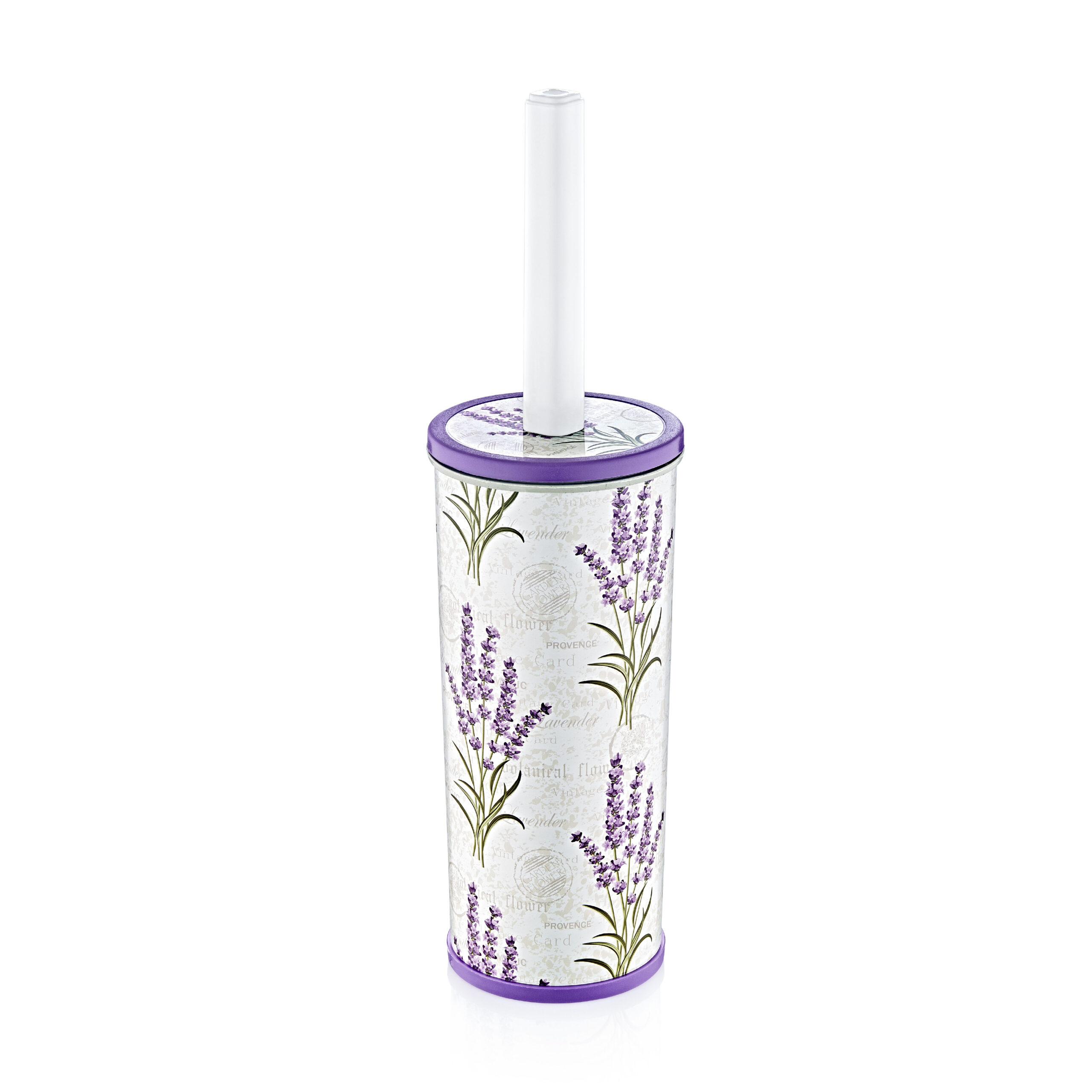 Ö-D018 DEKOROS HOSSZÚKÁS WC KEFE TARTÓ TOKKAL-X118 LAVENDER