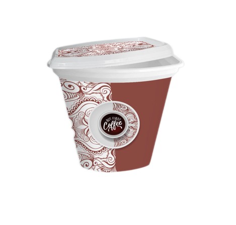 COZ 587 KONYHAI TÁROLÓDOBOZ FEDŐVEL 1,2L COFFEE