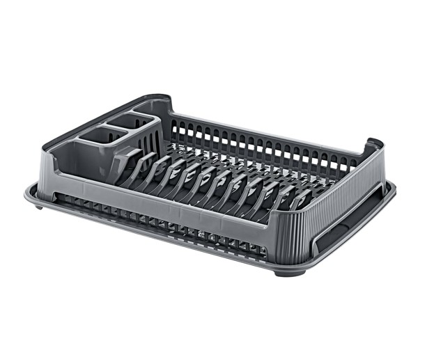 Ö-CZ012 LINE DEKOROS EDÉNYCSEPEGTETŐ TÁLCÁVAL X38 SZÜRKE