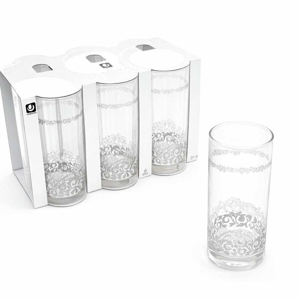 ÜVEGPOHÁR 6 DB CLASSICO DEKOR ROCOCO 91206D340 2,7DL 