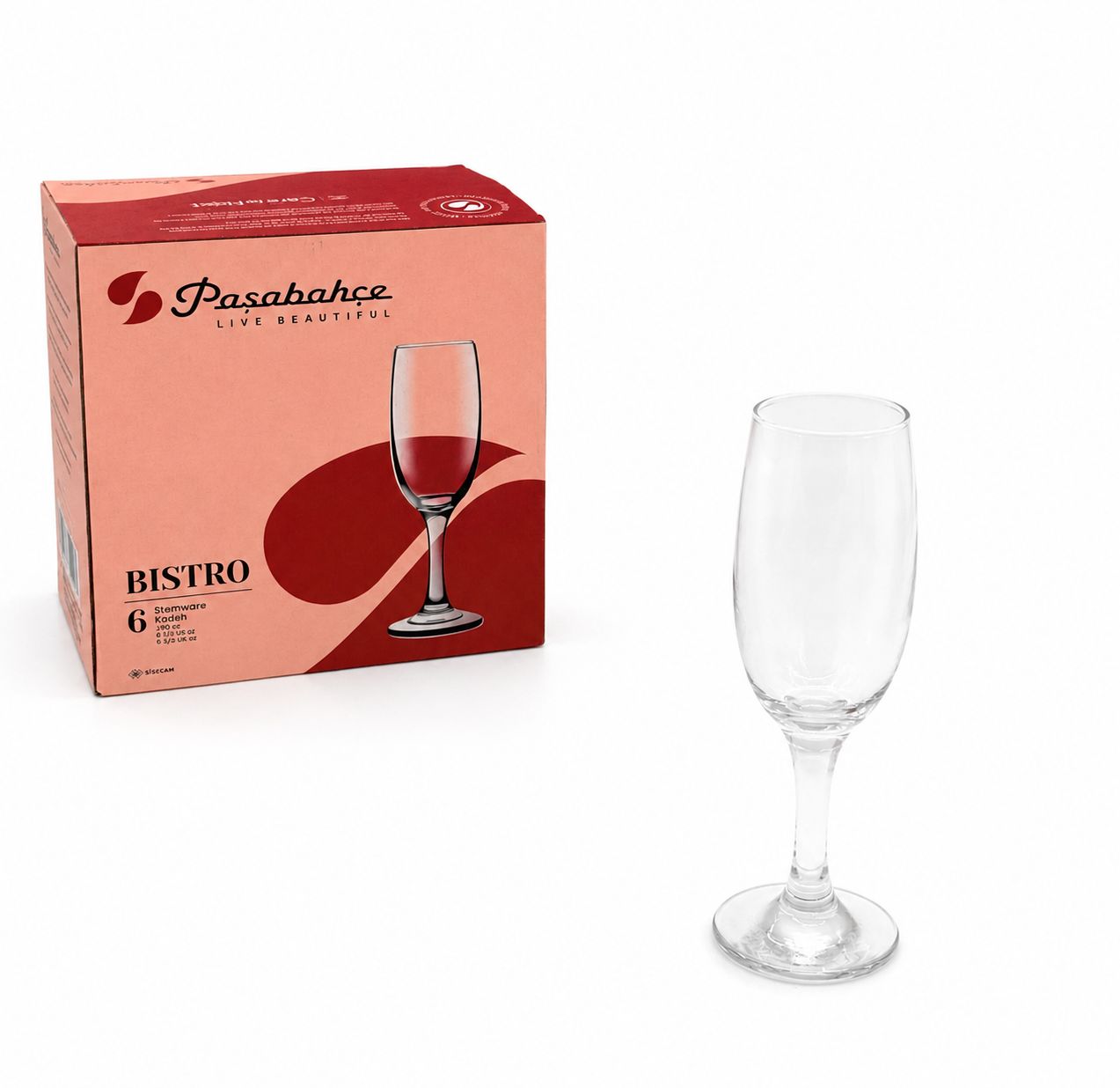 ÜVEGPOHÁR BISTRO 6 DARAB 190ML 44419